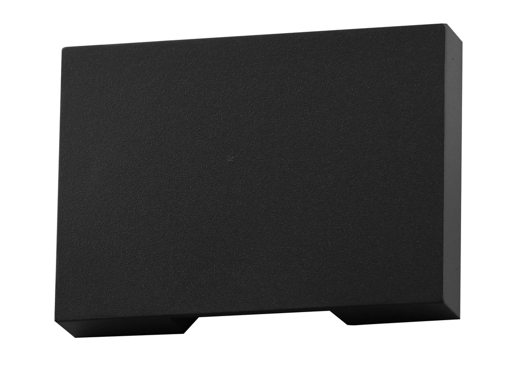 Aplique Pared Led Rect. Plastico Negro 2X1W 3K (70X50X20Mm) Ip65