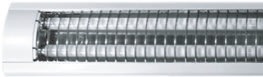 Carcasa T/Sob. Rejillas Metal P/Tubo Led 2X18W 120Cm S/Tubo