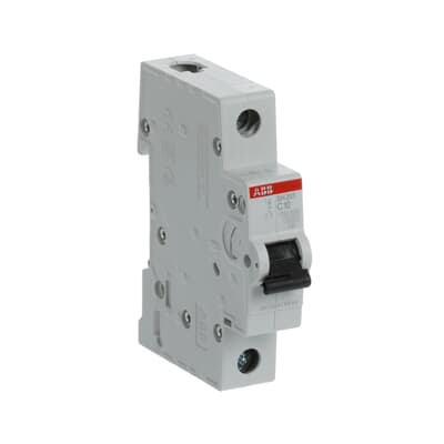 Breaker Riel DIN 1F SH201-C10 - 10A - 6kA, ABB