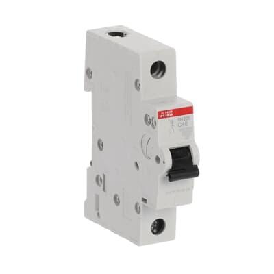 Breaker Riel DIN 1F SH201-C40 - 40A - 6kA, ABB