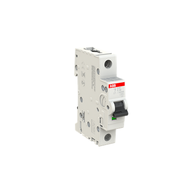 Breaker Riel DIN 1F S201-C40 - 40A - 10kA, ABB