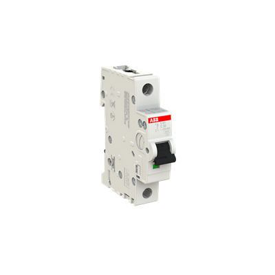 Breaker Riel DIN 1F S201-C50 - 50A - 10kA, ABB