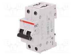 Breaker Riel DIN 2F S202-C1 - 1A - 10kA, ABB
