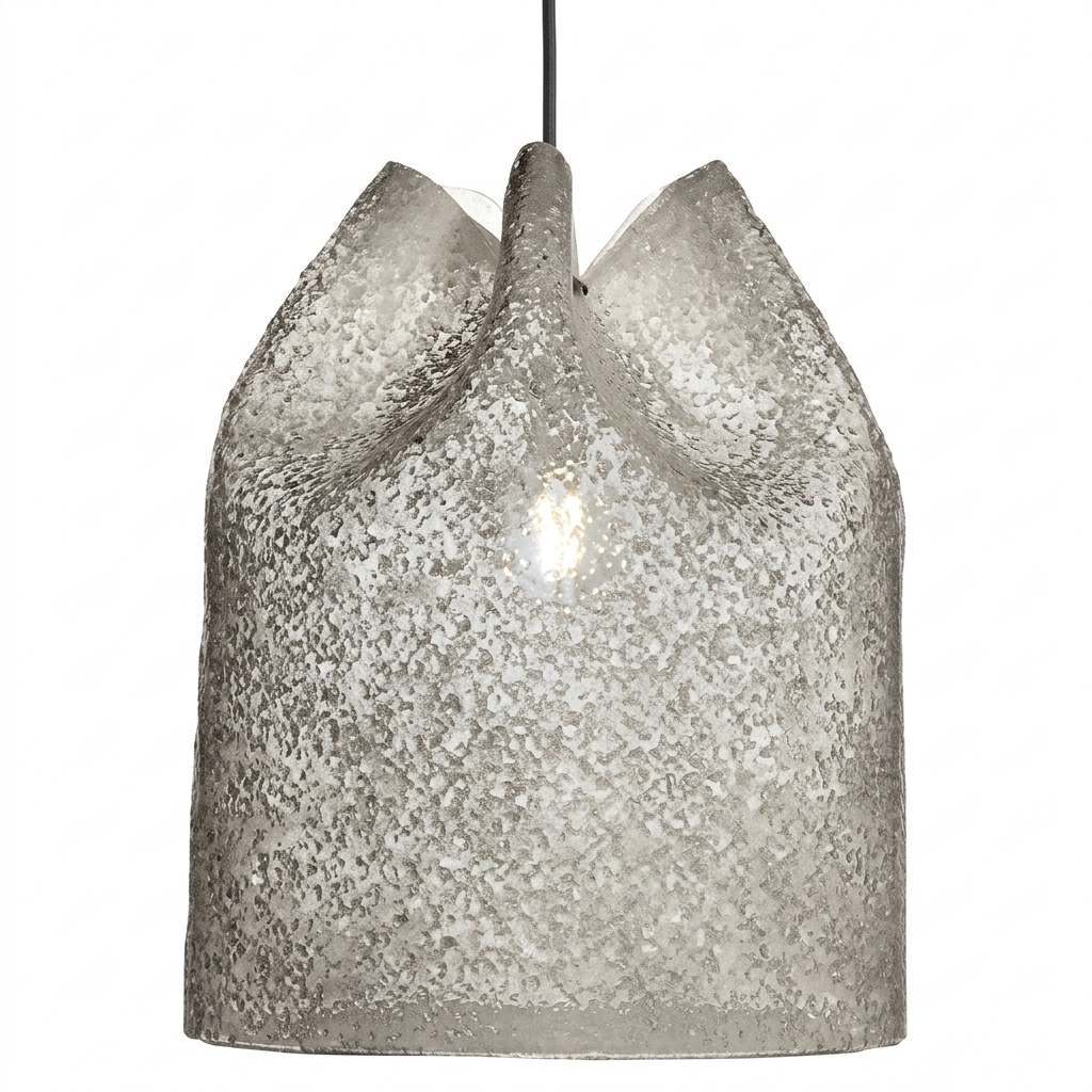 Lamp. Colg. 1L E27 Acero Blanco (D320xH330)mm