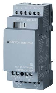 Módulo Expansión Entr./Sal. LOGO! DM8 12/24R, 24V/12V/24V/Relay, 4DI/4DO p/LOGO! 8, SIEMENS