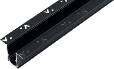 Riel Magnetica Empastar Alum. Negro (3000x48x25)mm