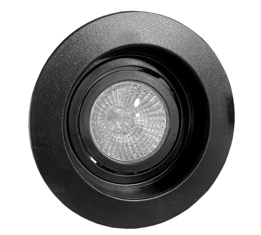 [010013 | TS31-BK] O.B. Gu10 Movil Red. Plastico Negro (D100mm)