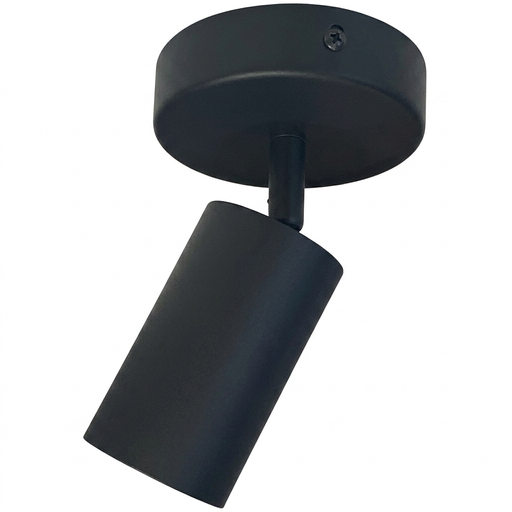 [032132 | M023 negro] Spot Sob. Movil Negro 1L Gu10 (D55X95Mm)