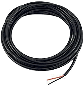 [181106 | L1-black cable] Cable P/Extension Lamp. Negro 2x0.75mm