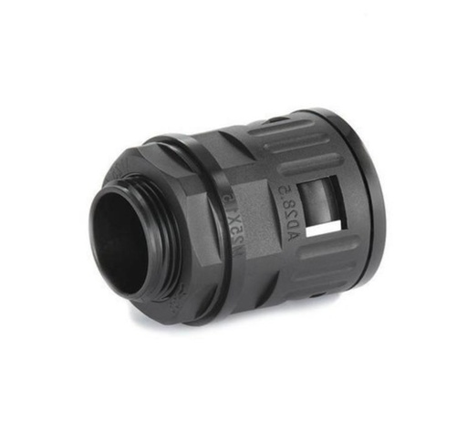 [270881 | SQC-AD28.5-M32] CONECTOR P/TUBERIA CORRUGADA NEGRA 3/4"