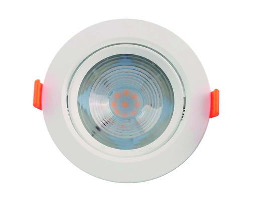 [010573 | 02DL-AP3-R5W-6000K NEGRO] O.B. Led Movil Red. Negro 5w 6k 100-240Vac 400lm (D90x42)mm