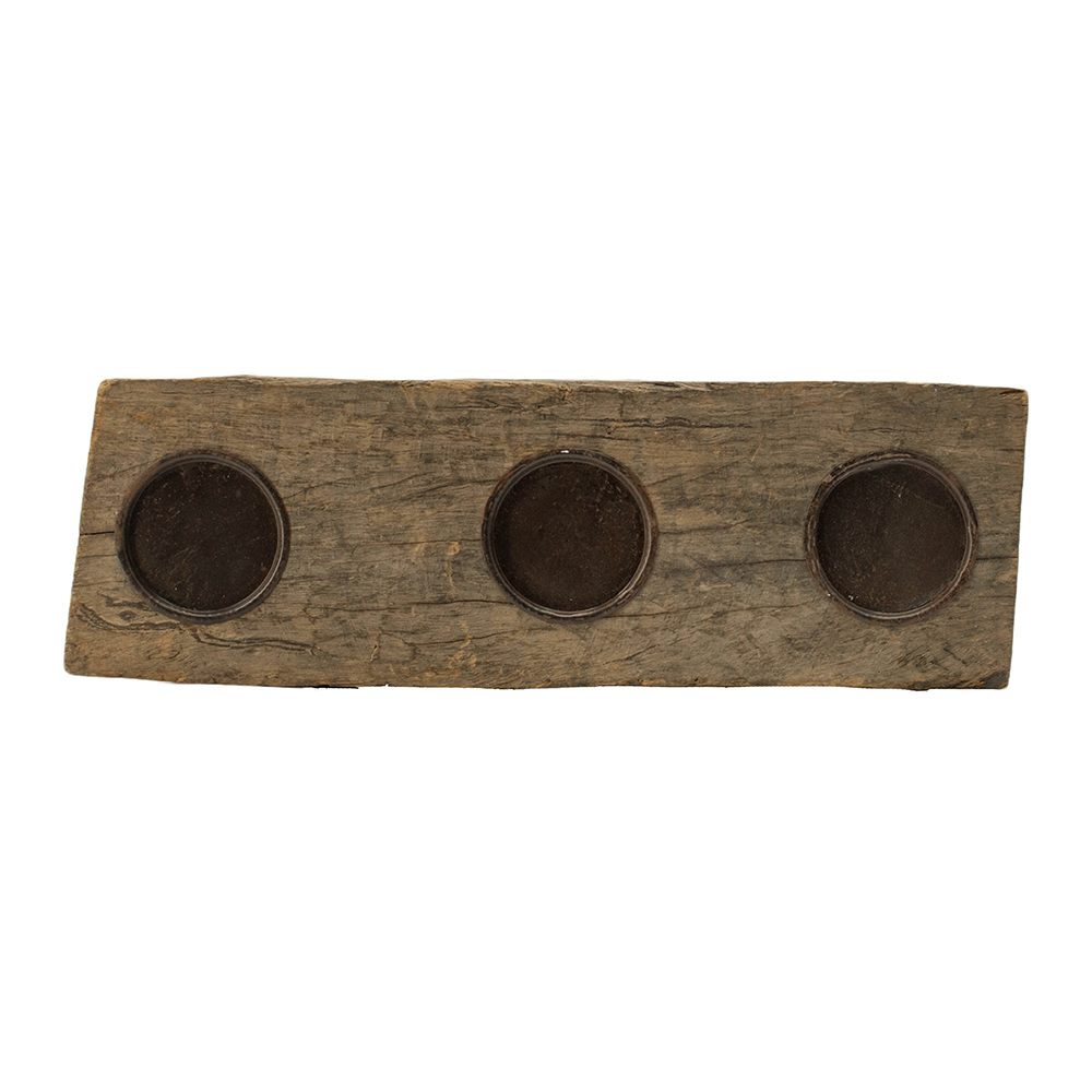 PORTA VELA DE MADERA TIPO ANTIGUO