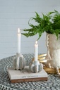 PORTA VELA DE CERAMICA BLANCO TIPO CORAL