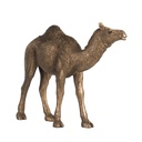 FIGURA DE RESINA DE CAMELLO DORADO