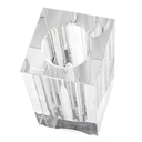 Portaflor De Vidrio Macizo Cuadrado Grande