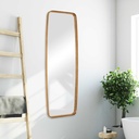 ESPEJO RECATNGULAR DE METAL DORADO 53x152cm