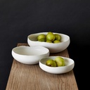 Tazon De Ceramica Blanco Moderno 38x12x38cm