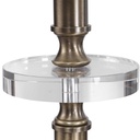 Lamp.De Piso Negra Con Dorado Maud