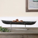 Centro De Mesa Tipo Bote Con Pedestal