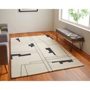 Alfombra (2.44X3.05)M Color Ivory/ Negro Maguire