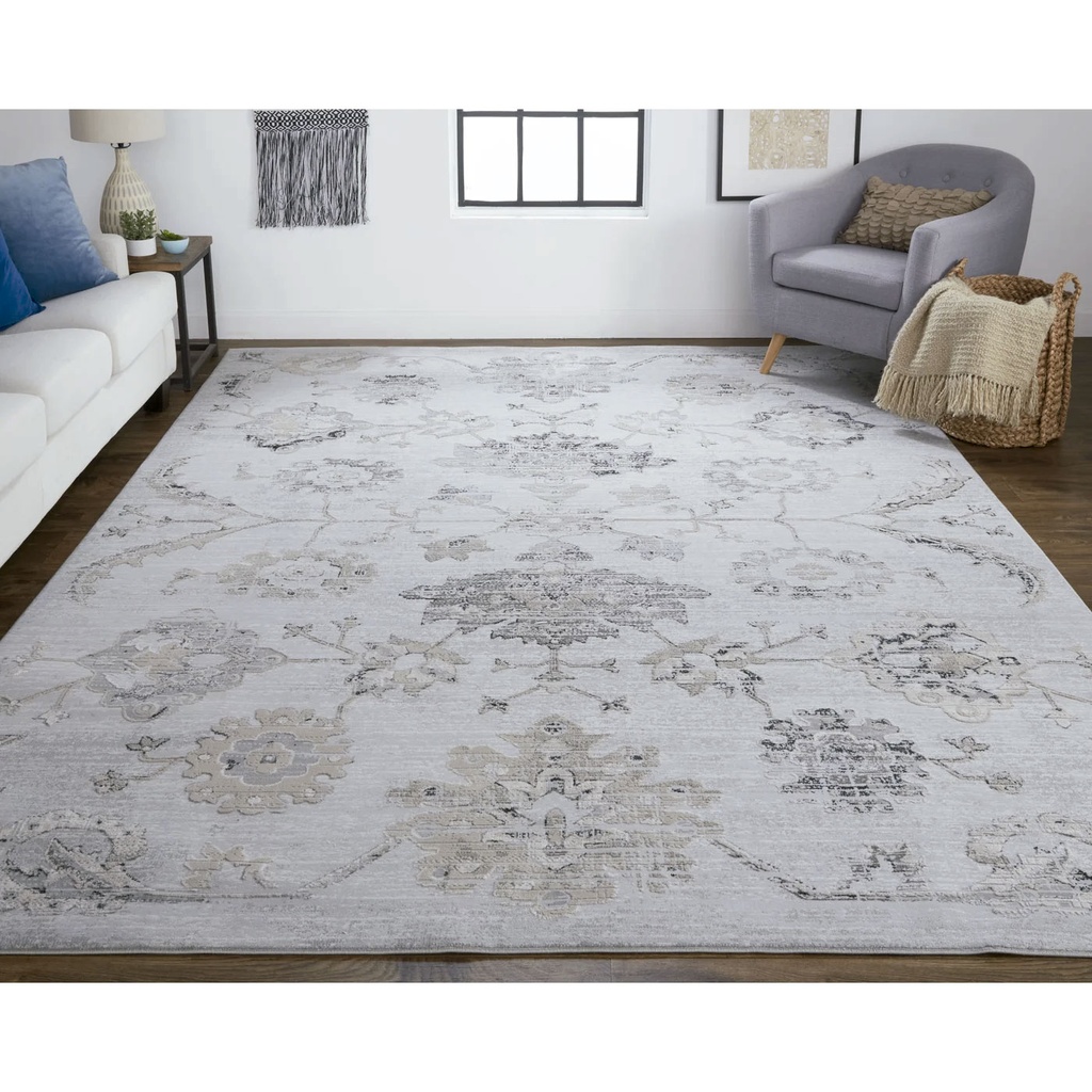 Alfombra (2.44X3.05)M Color Plata/ Beige Macklaine