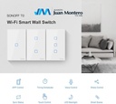 INTERRUPTOR TACTIL WIFI 2L DOBLE BLANCO