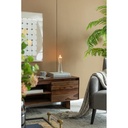 CANDELABRO DE VIDRIO CON TEXTURA