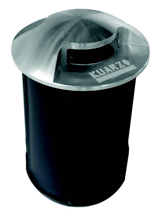 Bolardo 1L E27 Red. Aluminio Negro+Pvc Blanco-Transp (D90X600)mm Ip54