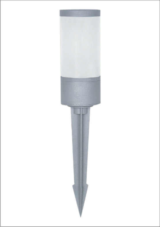 Bolardo 1L E27 T/Estaca Aluminio Negro (D90X204Mm) Ip54