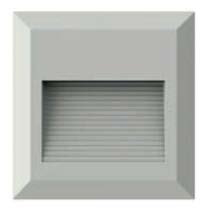 Aplique Pared Sob. 2W 3K Cuadrado 12.5X3Cm Blanco