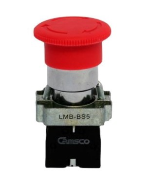 Pulsante 22Mm. Emergencia 1Nc C/Retencion Giro Camsco