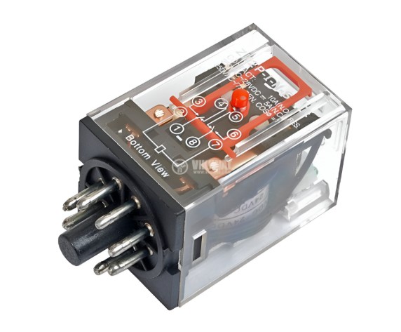 Relay Encap. 8Pines Redondo 110V S/B Camsco