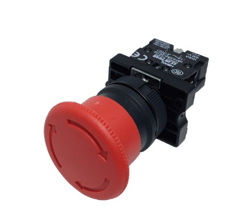 Pulsante 22Mm. Emergencia 1Nc C/Retencion Pull Camsco