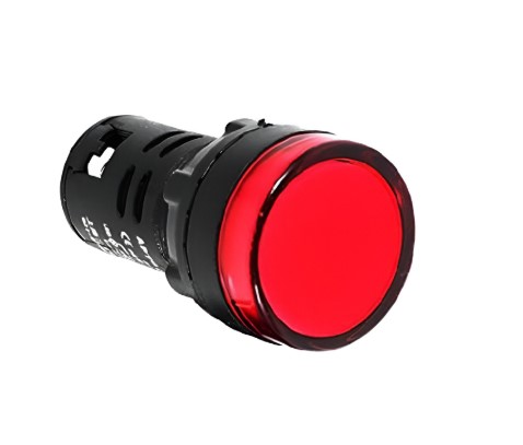 Luz Pil. Frecuencimetro Roja Hz 22Mm