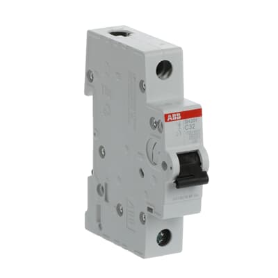 Breaker Riel DIN 1F SH201-C32 - 32A - 6kA, ABB