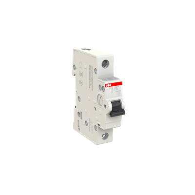 Breaker Riel DIN 1F SH201-C63 - 63A - 6kA, ABB