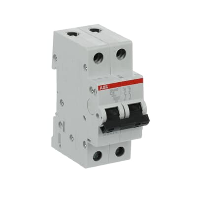 Breaker Riel DIN 2F SH202-C6 - 6A - 6kA, ABB