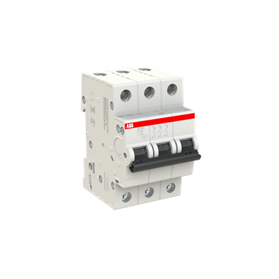 Breaker Riel DIN 3F SH203-C63 - 63A - 6kA, ABB