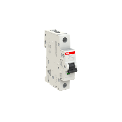 Breaker Riel DIN 1F S201-C1 - 1A - 10kA, ABB
