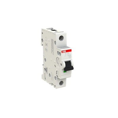 Breaker Riel DIN 1F S201-C10 - 10A - 10kA, ABB