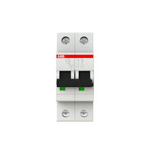 Breaker Riel DIN 2F S202-C20 - 20A - 10kA, ABB