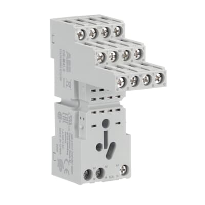 Base 14 pines CR-M4LS p/relé miniatura CR-M - 2c/o - 4c/o, ABB