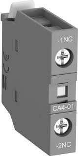 Bloque Contacto Auxiliar Frontal CA4-01 - 1NC p/contactor AF09…AF96, ABB