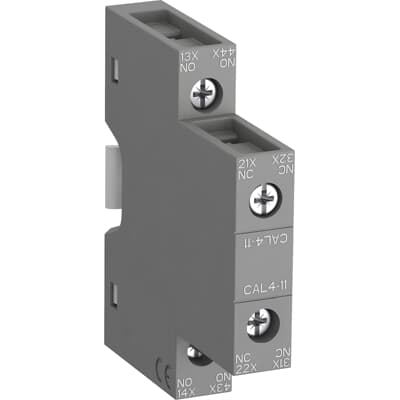 Bloque Contacto Auxiliar Lateral CAL4-11 - 1NO+1NC p/contactor AF09…AF96, ABB