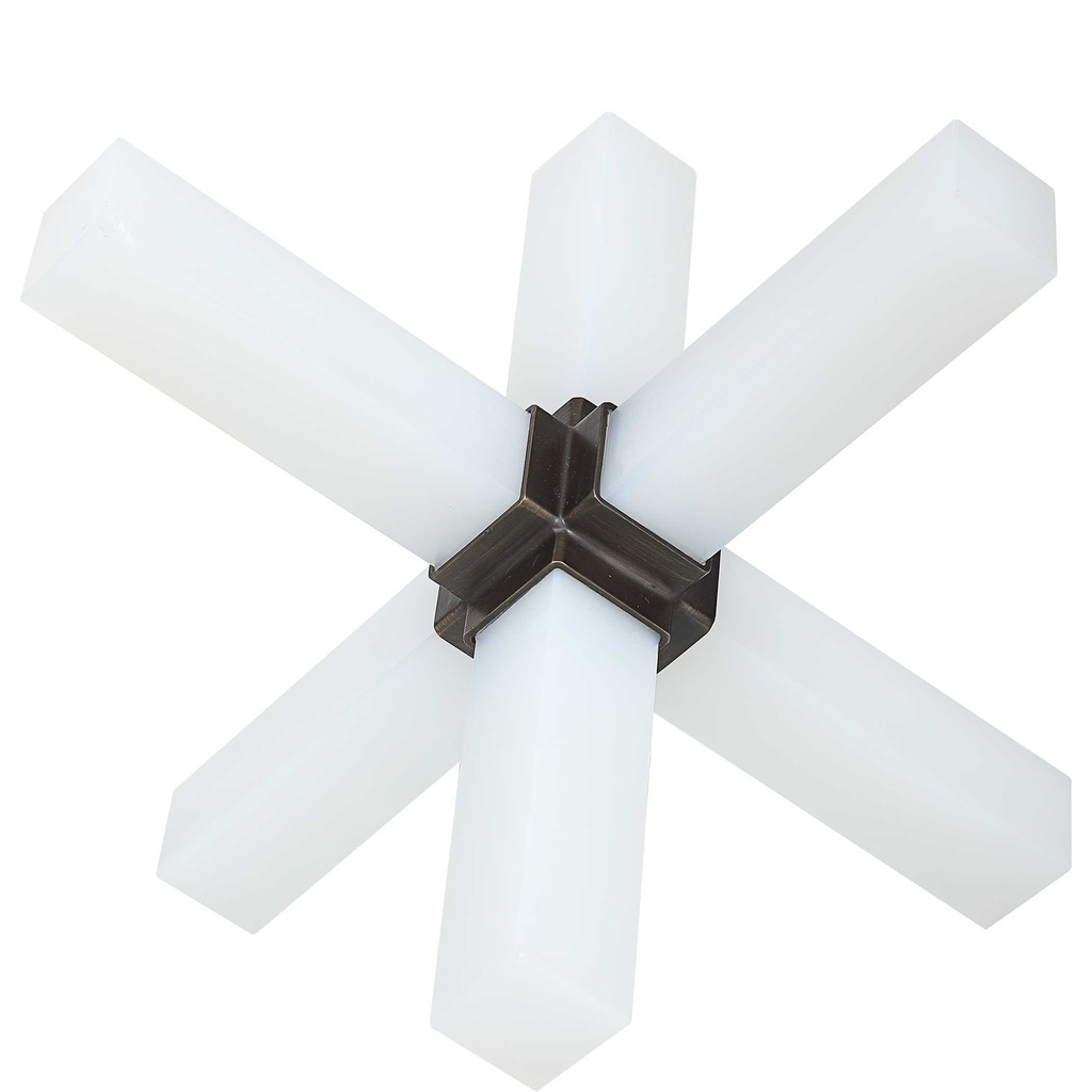 Figura De Macatete De Opalina Blanco Y Negro