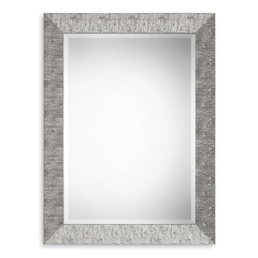 Espejo de Madera Con Detalles Plata 78x104cm