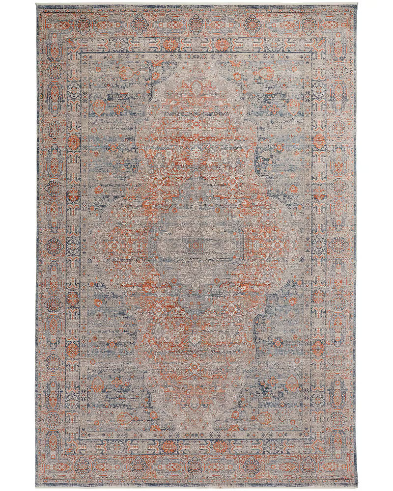 Alfombra (2.38X3)M Color Rust /Azul Marquette