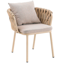Silla Aluminio+Cuerda Tejida Beige Muurla 61X67X73Cm