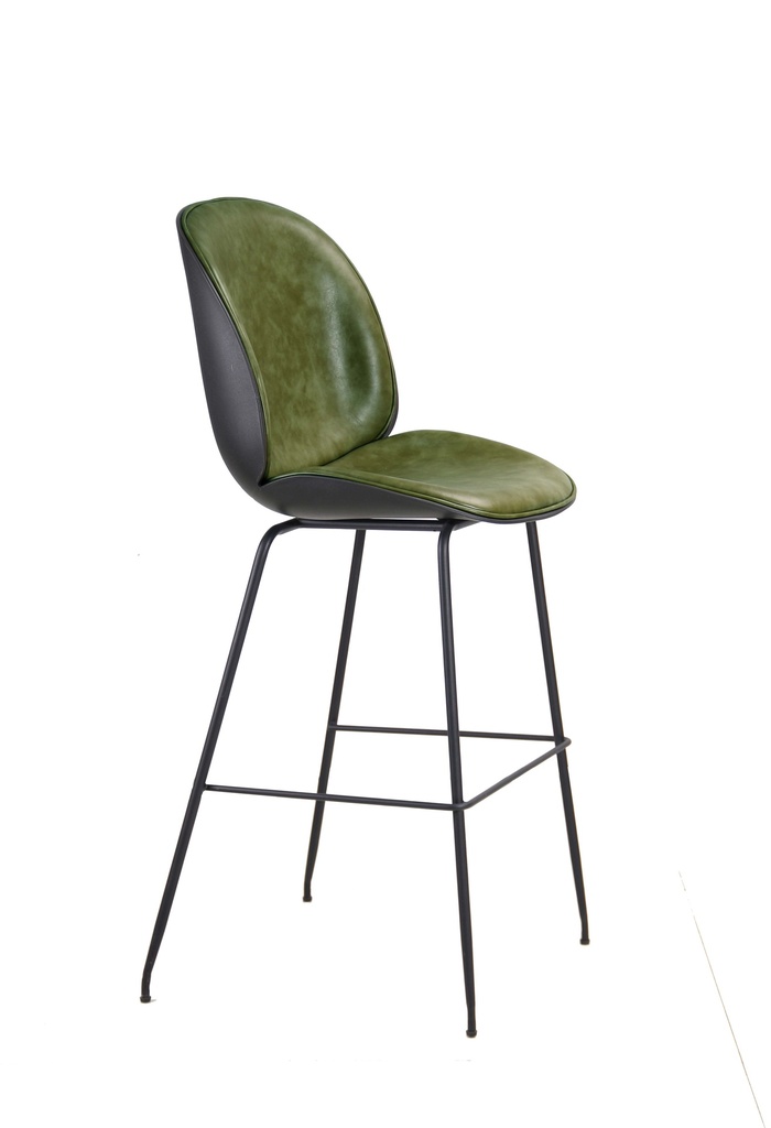 Silla Bar Cuero Sintetico Patas Metal Map/19 65Cm Altura