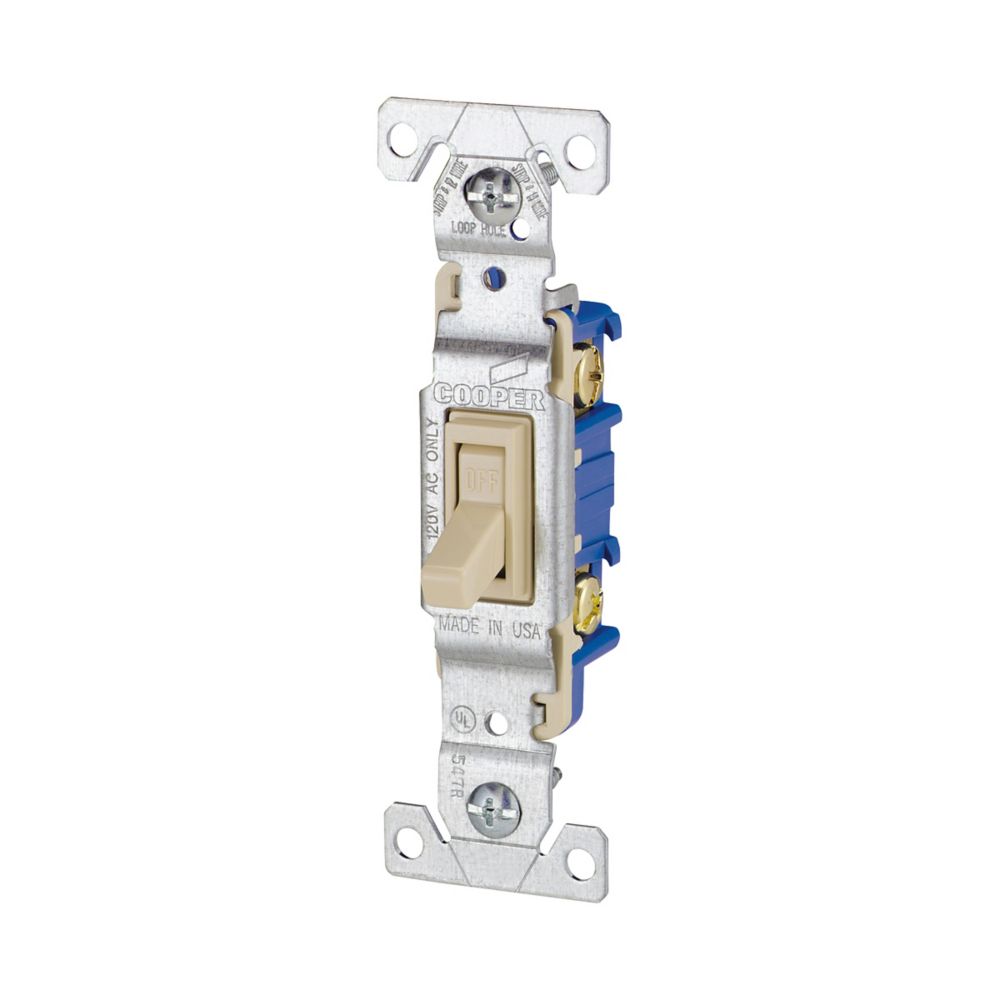 Interruptor Simple125V/15A #1301V Cooper-Eaton